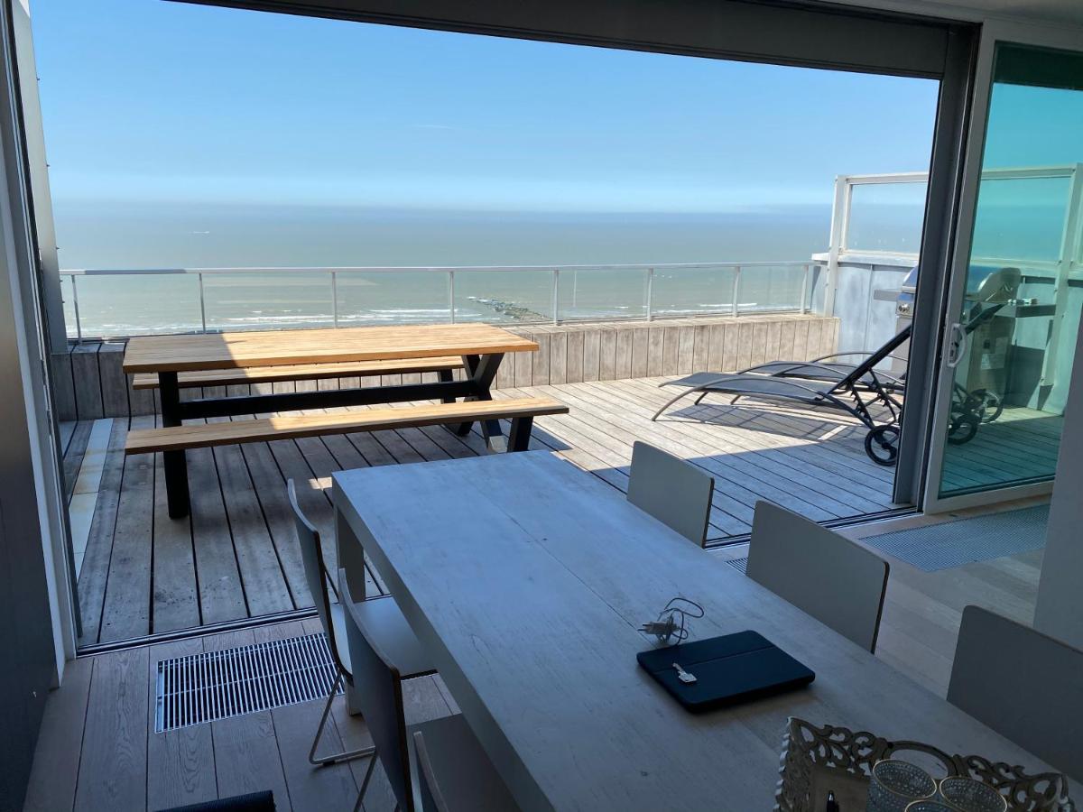 Apartament Penthouse Sea-Loft Blankenberge, Uniek Zeezicht, Luxeloft Met 40M2 Terras! Zewnętrze zdjęcie